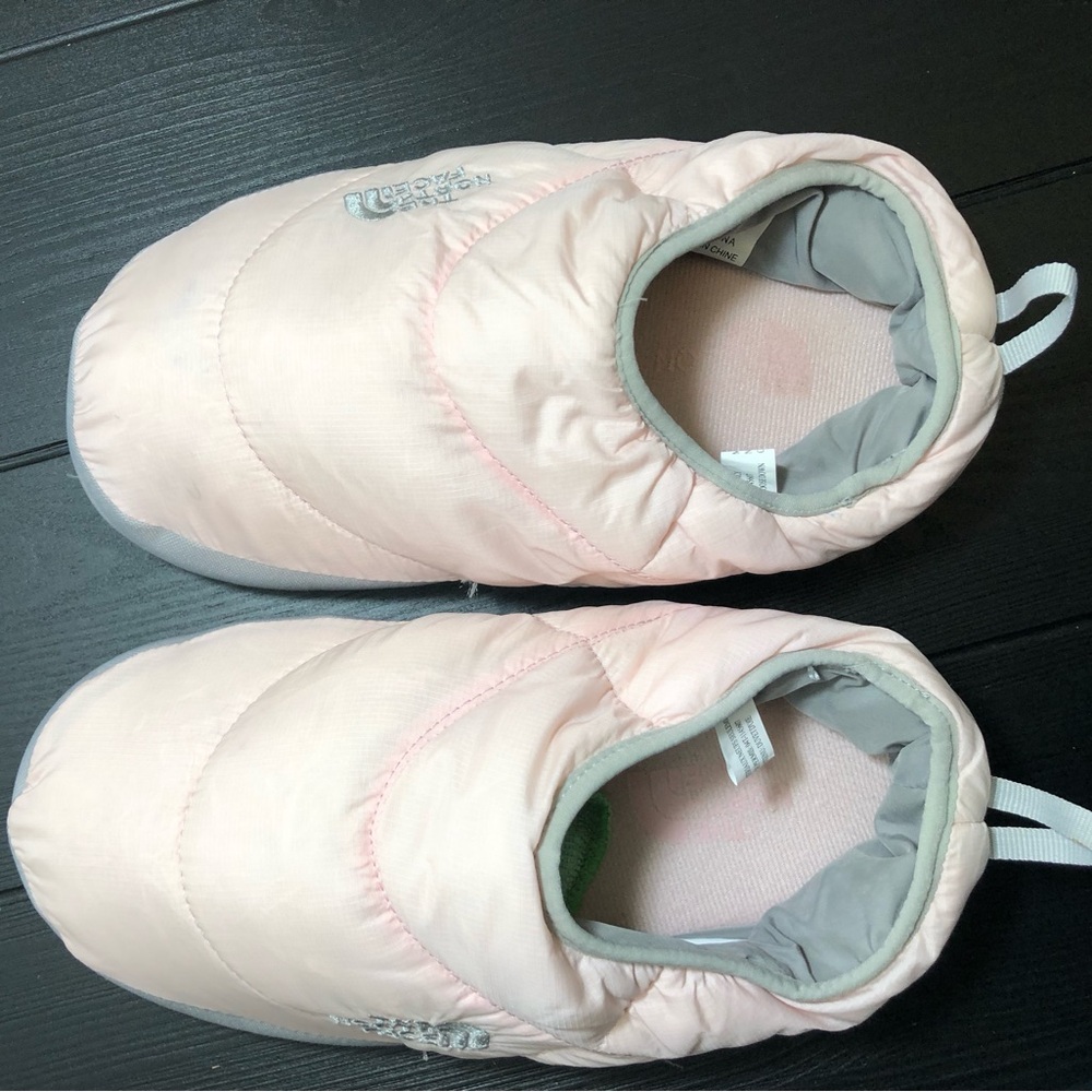The North Face Pink Puffy Indoor/Outdoor Slippers
